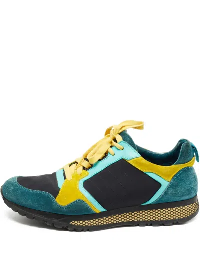 Pre-owned Gucci Caro Sneakers In Black