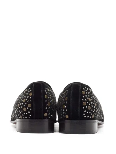 Pre-owned Dolce & Gabbana Stud-embellished Loafers In Black