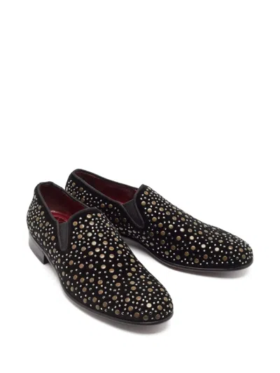 Pre-owned Dolce & Gabbana Stud-embellished Loafers In Black