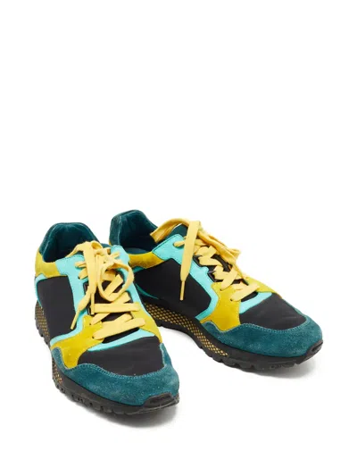 Pre-owned Gucci Caro Sneakers In Black