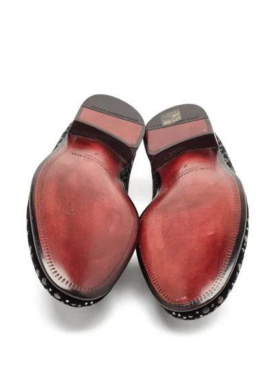 Pre-owned Dolce & Gabbana Stud-embellished Loafers In Black