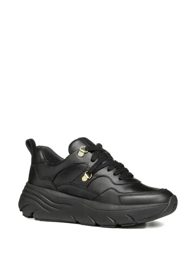 Geox Diamanta Leisure Sneakers In Black