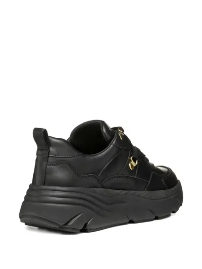 Geox Diamanta Leisure Sneakers In Black