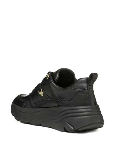 Geox Diamanta Leisure Sneakers In Black