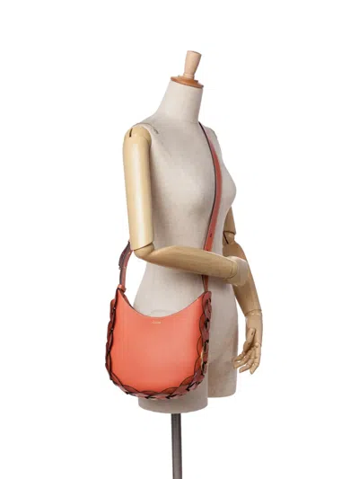 Pre-owned Chloé 2020 Small Grained Calfskin Darryl Hobo Crossbody Bag
