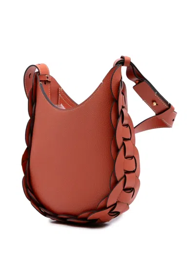Pre-owned Chloé 2020 Small Grained Calfskin Darryl Hobo Crossbody Bag