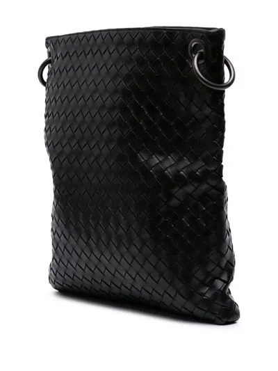 Pre-owned Bottega Veneta 2007 Leather Intrecciato Crossbody Bag