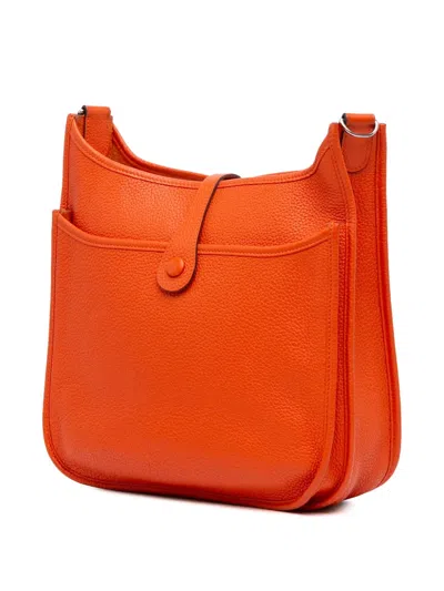 Pre-owned Hermes 2014 Clemence Evelyne Iii Pm Crossbody Bag