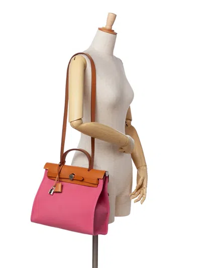 Pre-owned Hermes 2012 Toile Herbag Zip 31 Satchel