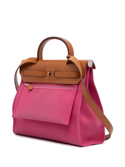 Pre-owned Hermes 2012 Toile Herbag Zip 31 Satchel