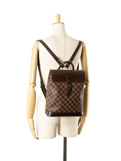 Pre-owned Louis Vuitton 2007 Damier Ebene Soho Backpack
