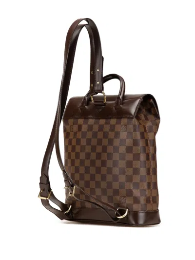 Pre-owned Louis Vuitton 2007 Damier Ebene Soho Backpack