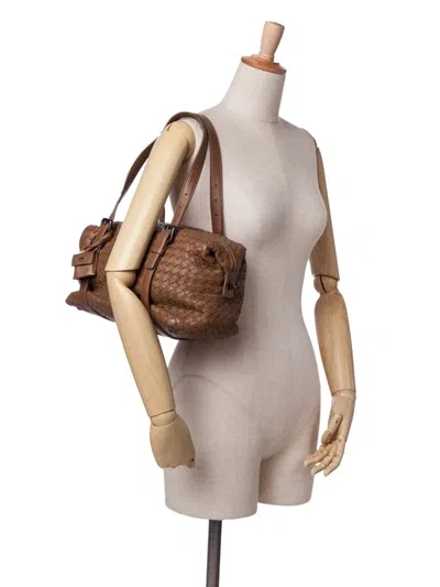 Pre-owned Bottega Veneta 2012-2024 Nappa Intrecciato Montaigne Shoulder Bag