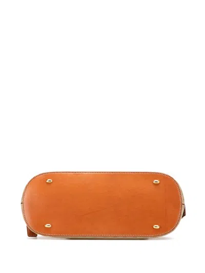Pre-owned Celine 1995 Macadam Coated Canvas Dome Satchel