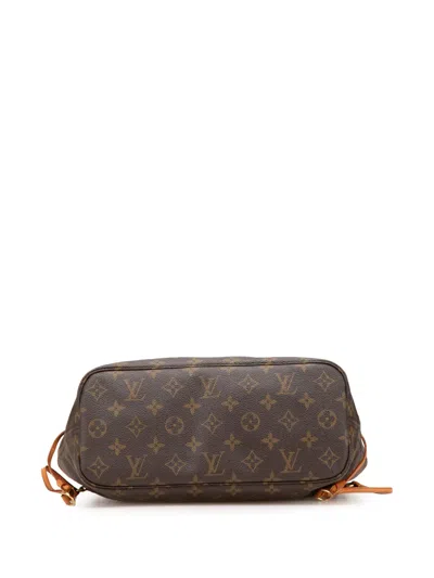 Pre-owned Louis Vuitton 2008 Monogram Neverfull Pm Tote Bag In Brown