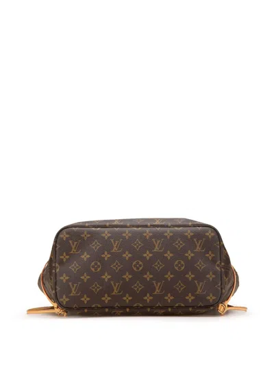 Pre-owned Louis Vuitton 2007 Monogram Neverfull Mm Tote Bag In Brown