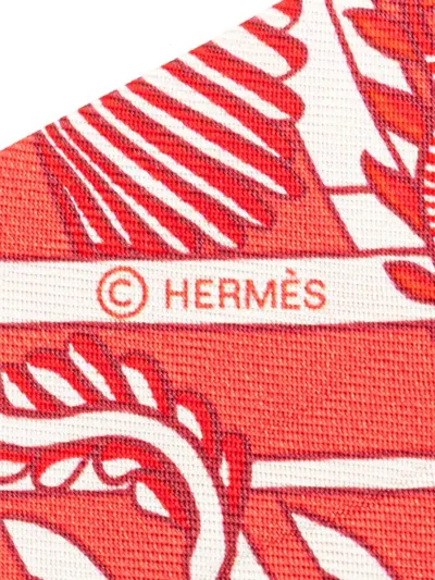 Pre-owned Hermes 2000-2025 Animapolis Silk Twilly Scarf Scarves