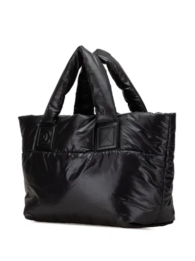 Pre-owned Chanel 2009-2010 Small Quilted Nylon Coco Cocoon Tote Bag In Red