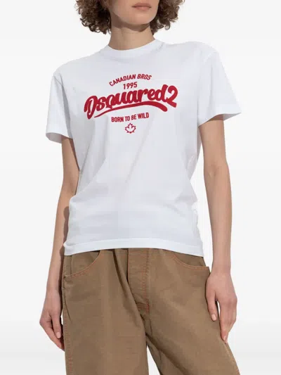 Dsquared2 Short-sleeved T-shirt In White
