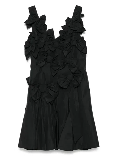 Viktor & Rolf Bow Bouquet Mini Dress In Black