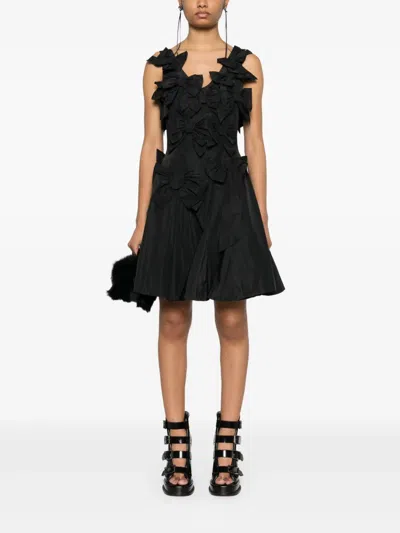 Viktor & Rolf Bow Bouquet Mini Dress In Black