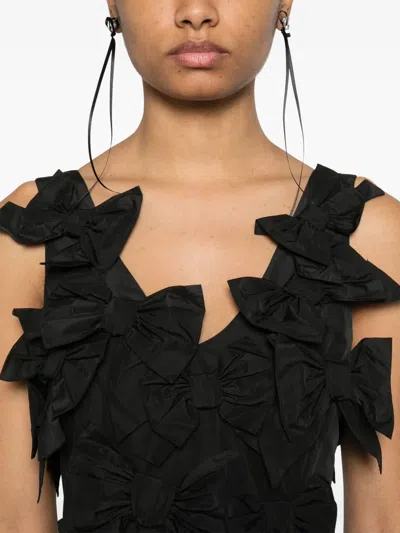 Viktor & Rolf Bow Bouquet Mini Dress In Black