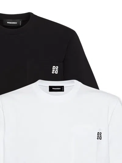 Dsquared2 Jersey T-shirt (pack Of Two) In Multi