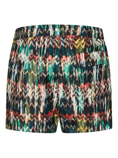 Missoni Zigzag-print Swim Shorts In Multi