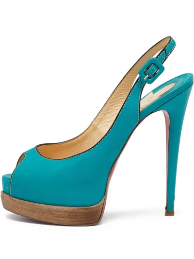 Pre-owned Christian Louboutin 160mm Leather Sandals