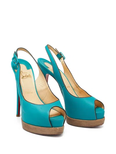 Pre-owned Christian Louboutin 160mm Leather Sandals