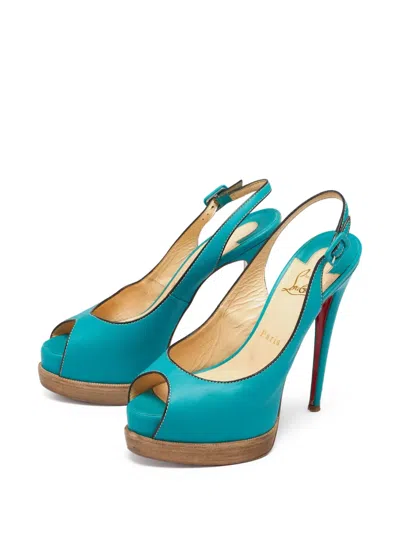 Pre-owned Christian Louboutin 160mm Leather Sandals