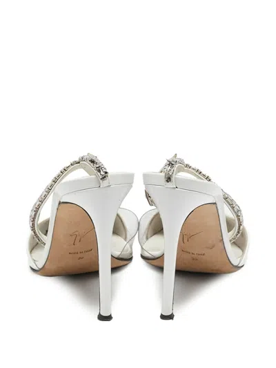 Pre-owned Giuseppe Zanotti Vintage 10mm Xenya Pointed-toe Pumps In White