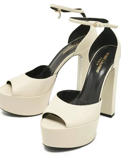 Pre-owned Saint Laurent 140mm Jodie Platform Sandals