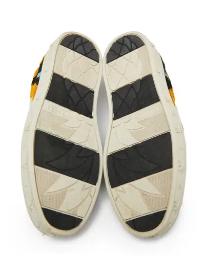 Pre-owned Aquazzura Textured Slip-on Sneakers In White