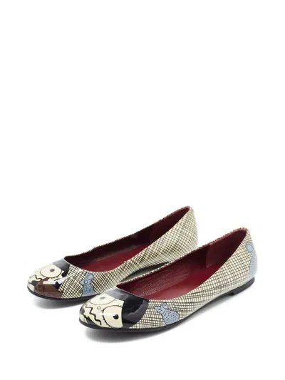 Pre-owned Marc Jacobs Vintage  Graphic-print Ballet Flats