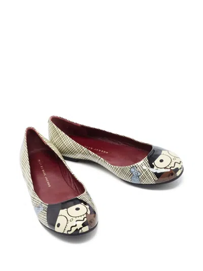Pre-owned Marc Jacobs Vintage  Graphic-print Ballet Flats