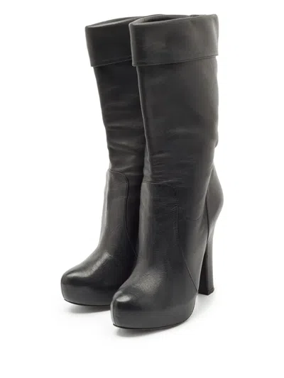 Pre-owned Dolce & Gabbana 140mm Knee-high Boots