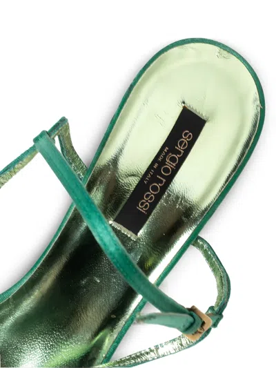 Pre-owned Sergio Rossi Vintage 100mm Satin Heeled Sandals