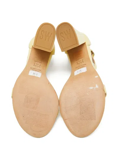Pre-owned Stuart Weitzman 90mm Block-heel Sandals