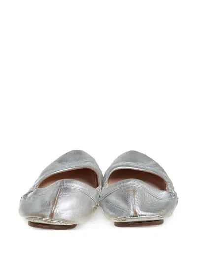 Pre-owned Prada Metallic Leather Ballet Flats