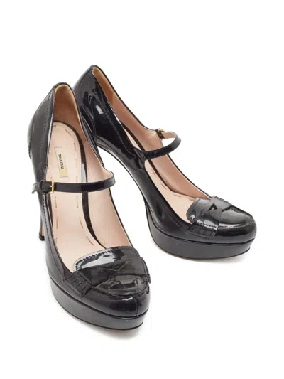 Pre-owned Miu Miu 135mm Penny-slot Pumps