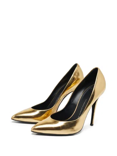 Pre-owned Giuseppe Zanotti Vintage  120mm Metallic Leather Pointed-toe Pumps