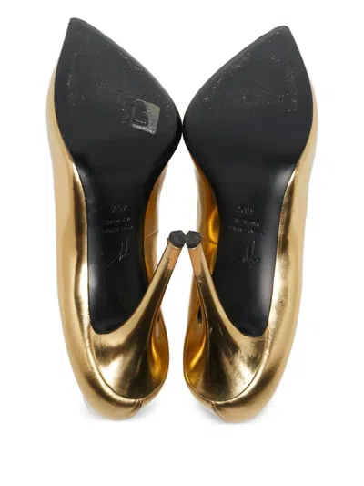 Pre-owned Giuseppe Zanotti Vintage  120mm Metallic Leather Pointed-toe Pumps