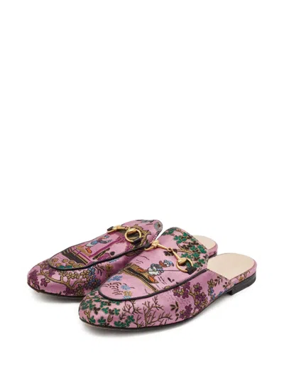 Pre-owned Gucci X Disney Donald Duck Princetown Mules