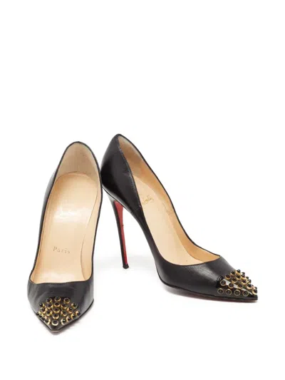 Pre-owned Christian Louboutin 115mm Cabo Leather Pumps