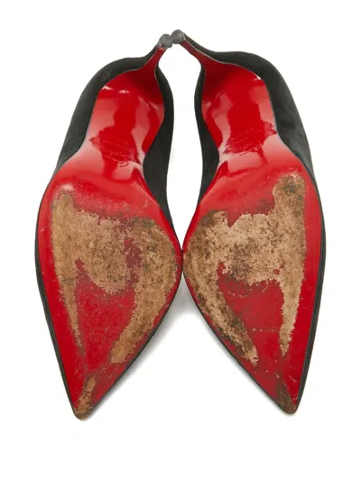 Pre-owned Christian Louboutin 110mm Suede Pumps