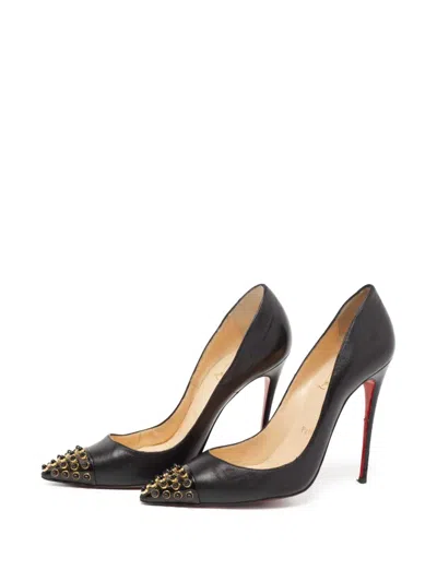 Pre-owned Christian Louboutin 115mm Cabo Leather Pumps