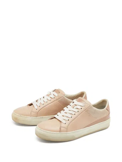 Pre-owned Tod's Vintage Textured Leather Low-top Sneakers