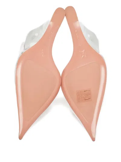 Pre-owned Amina Muaddi  95mm Wedge Pumps