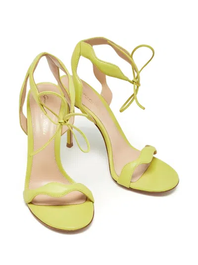 Pre-owned Gianvito Rossi 105mm Scalloped Strappy Sandals